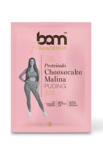 proteinski puding cheesecake malina sa zasladzivacem